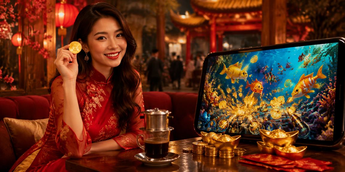 Người dùng tại Hà Nội thưởng thức cà phê và trải nghiệm casino trên điện thoại di động