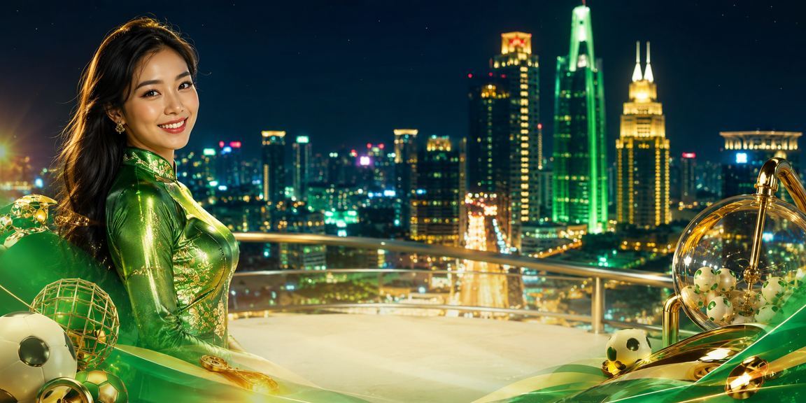 Người phụ nữ mặc áo dài tại Hồ Chí Minh đang xem kết quả xổ số trên điện thoại